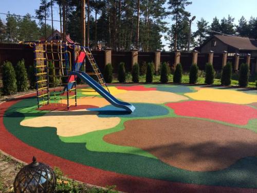 Резиновое покрытие для детских площадок своими руками. Характеристика покрытия