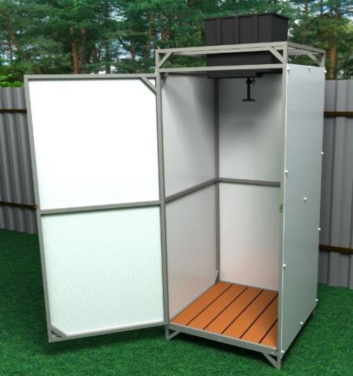 Тёплый душ на даче своими руками. Зимний душ для дачи с подогревом: как сделать своими руками