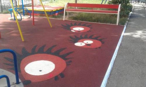 Резиновое покрытие для детских площадок своими руками. Характеристика покрытия