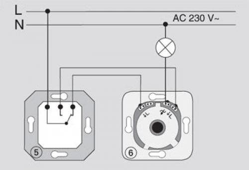 Схема подключения диммера schneider alt400903