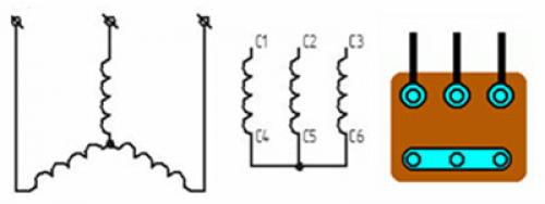 Как подключить однофазный двигатель к трехфазной сети. Подключение трехфазного двигателя к однофазной сети