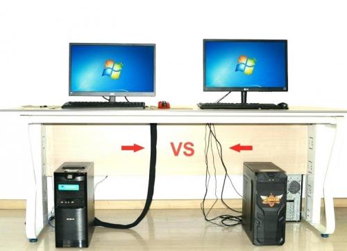 Как убрать провода от компьютера под столом в доме. Как убрать провода от компьютера под столом