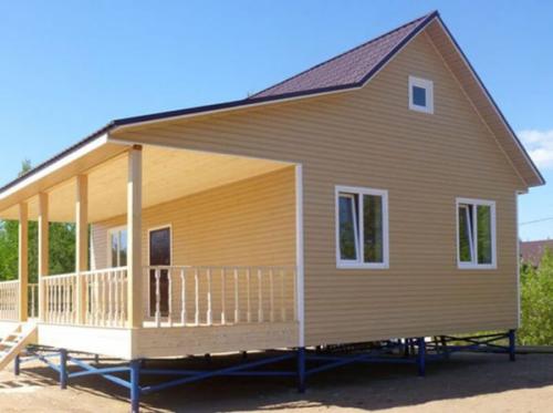 Дом на металлокаркасе. Частный дом на металлическом каркасе