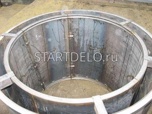 Разборные формы для бетонных колец. Преимущества разборных форм для колодезных колец