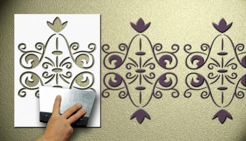 Образцы трафаретов для стен. Трафареты для декора: лучшие идеи дизайна и оформления стен своими руками (135 фото и видео)