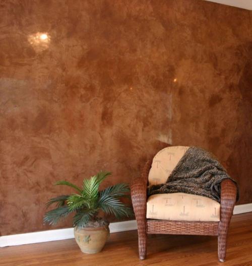 Фактурный декоративная краска для стен. Фактурная краска для стен: виды, состав и способы нанесения краски для внутренней и внешней отделки стен (150 фото-примеров)