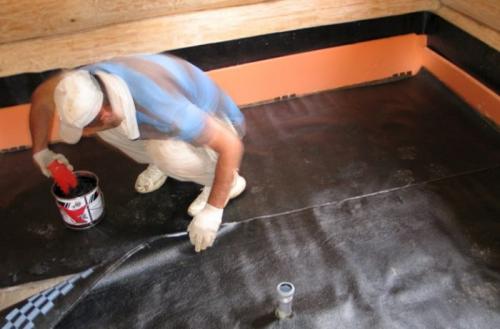 Гидроизоляция деревянного пола в ванной. Первый этап обустройства гидроизоляции ванной с деревянным полом