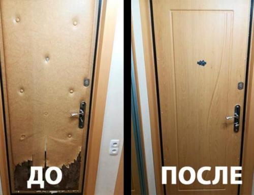 Как обновить старую входную дверь. Красивая дверь за копейки: как отреставрировать старую входную дверь