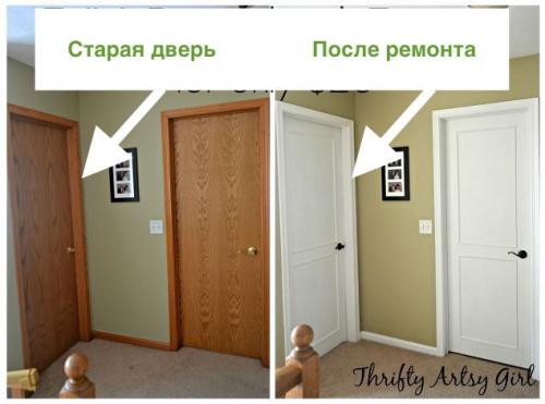 Как обновить двери межкомнатные. 4 способа обновить старую дверь!