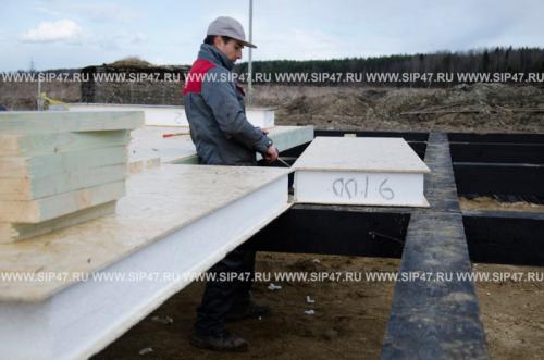 Соединение сип панелей между собой. Монтаж перекрытия цоколя