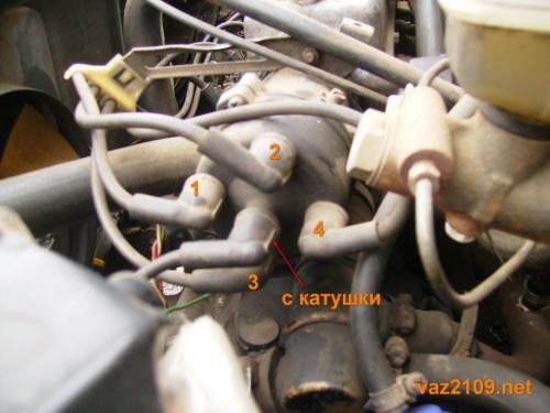 Порядок подключения высоковольтных проводов ВАЗ 2109. Порядок работы цилиндров Ваз 2109