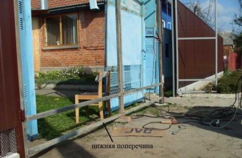 Какие инструменты необходимы для установки ворот из профнастила