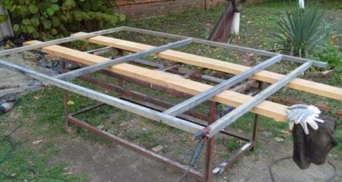 Как правильно установить стойки ворот из профнастила. Фотоотчет об изготовлении и установке ворот