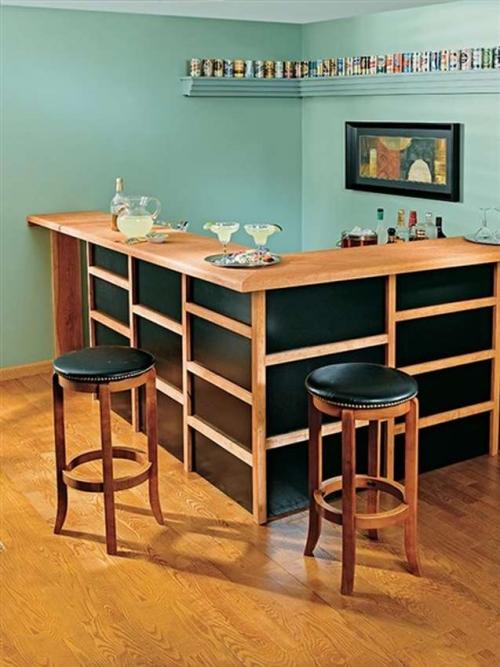 Стол барная стойка своими руками. Разновидности барных стоек 05