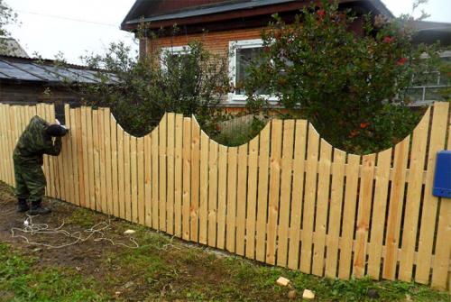 Расстояние между деревянным штакетником. Устанавливаем деревянный штакетник - бюджетную ограду для дачи
