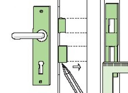 Установка врезного замка. Монтаж 03 Установка врезного замка. Монтаж 03
