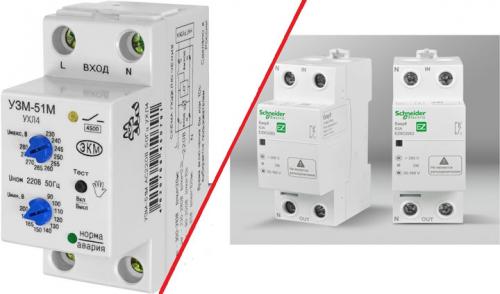 Сборка электрощита с узо и реле напряжения. УЗИП или реле напряжения