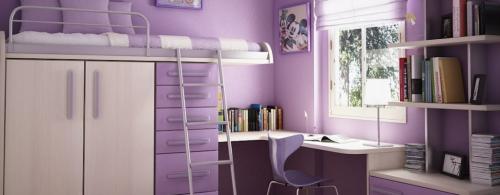 Многофункциональная мебель для маленькой квартиры. Детская мебель — кровать и письменный стол в одном