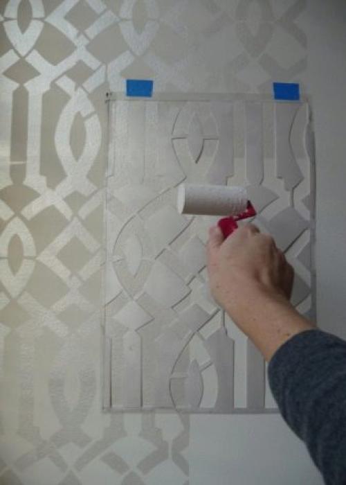 Трафареты на стены. Трафареты для декора стен — идеи и варианты вырезания узоров для нанесения трафаретных изображений (125 фото) 16