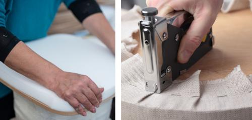 Как правильно зафиксировать диван во время перетягивания. Пошаговая инструкция, как перетянуть диван своими руками