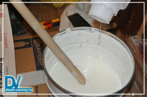 Какие материалы можно покрывать краской для ванной комнаты без запаха. Акриловые составы для сантехники