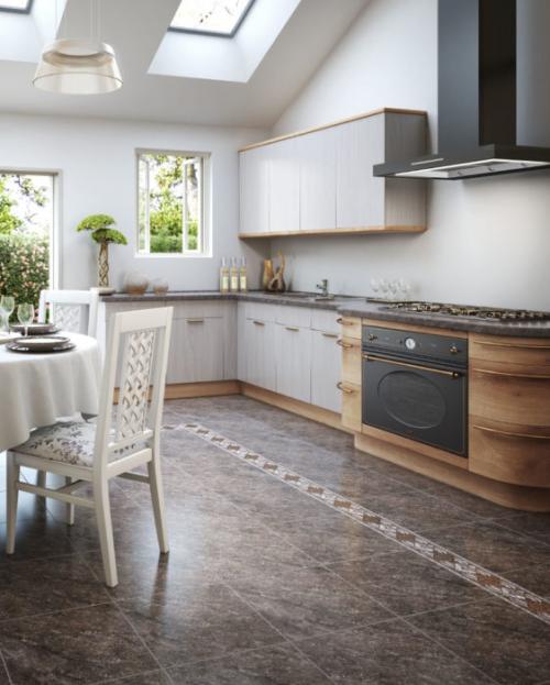 Плитка на кухню на пол. Дизайн плитки на кухне: 5 советов, как правильно выбрать напольную плитку