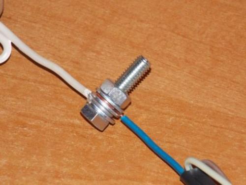 Соединение силовых проводов