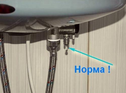 Сбросной клапан для водонагревателя. Советы по монтажу