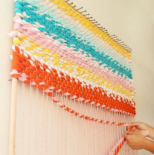 Бабушкин коврик из старых вещей. Коврик из старых вещей