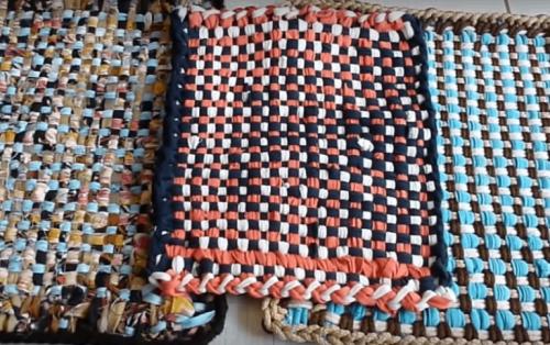 Коврик своими руками из старых вещей. Как связать коврик крючком 11 Коврик своими руками из старых вещей. Как связать коврик крючком 11