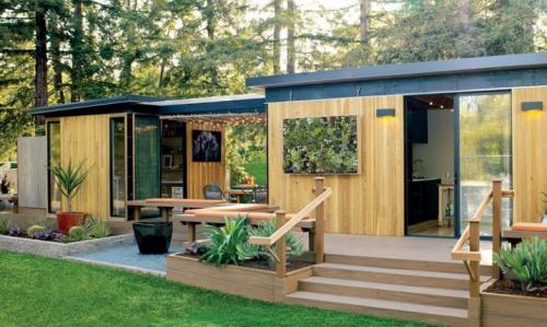 Дачные бытовки из двух комнат с туалетом и душем. Двухкомнатная дачная бытовка с туалетом и душем 14