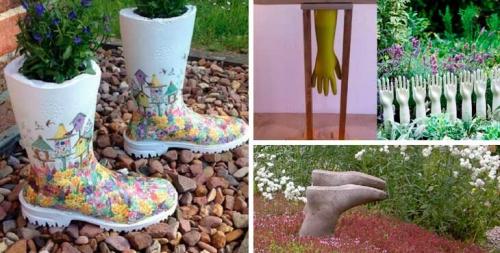 Изделия из бетона для сада. Все новинки поделок для сада из цемента своими руками