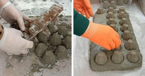 Дачница бездельница поделки из цемента. Из яичных лотков и цемента мастерица творит красоту для участка