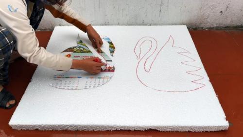 Лебедь из цемента своими руками. Процесс изготовления журнального столика