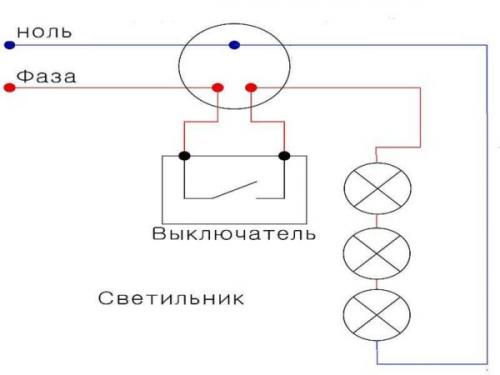 Как подключить несколько точечных светильников к одному кабелю. Последовательное подключение