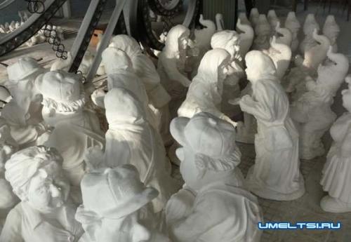 Как сделать скульптуру из бетона для сада своими руками. Как сделать садовые фигуры: вырезание из полусухого раствора 22