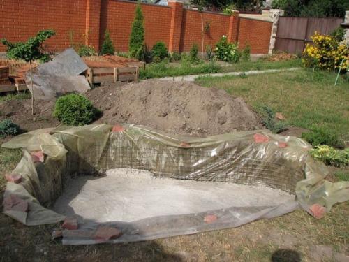 Как сделать прудик своими руками. Устройство бетонного водоема