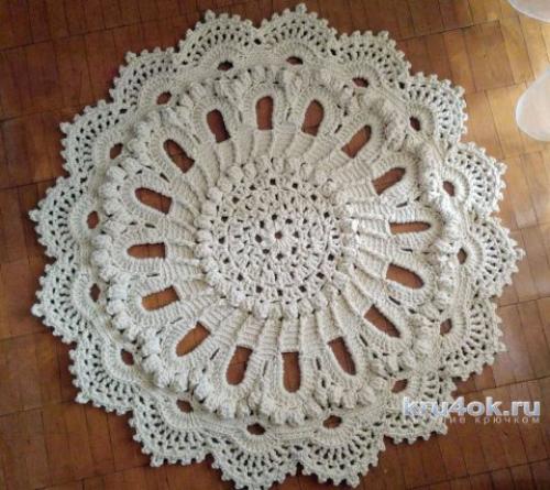 Как связать прямоугольный коврик крючком для начинающих. Как связать крючком коврики для дома или квартиры