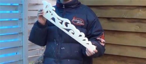 Резные наличники на окна трафареты в натуральную величину. Окончательная доработка