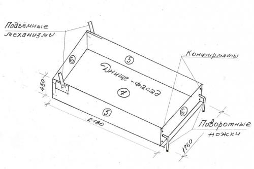 Кровать с подъемом на стену. Виды откидных кроватей 01