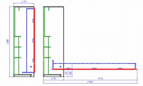 Кровать с подъемом на стену. Виды откидных кроватей 08 Кровать с подъемом на стену. Виды откидных кроватей 08
