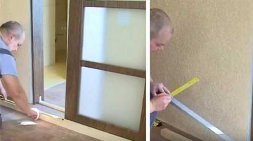 Установка раздвижной двери с замком. Раздвижные межкомнатные двери-купе